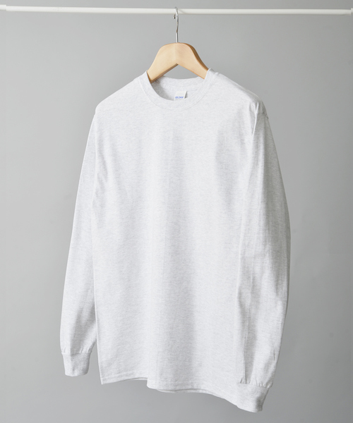 GILDAN（ギルダン）の「＃GILDAN/ギルダン　6ｏｚウルトラコットン長袖Ｔシャツ（Tシャツ/カットソー・メンズ・ホワイト/ブラック/ネイビー/ライトブルー/パープル/ライトグレー/グリーン/カーキ/ライトグリーン/ピンク/レッド/オレンジ/ロイヤルブルー/チャコールグレー・MEDIUM/LARGE）」の5枚目の写真