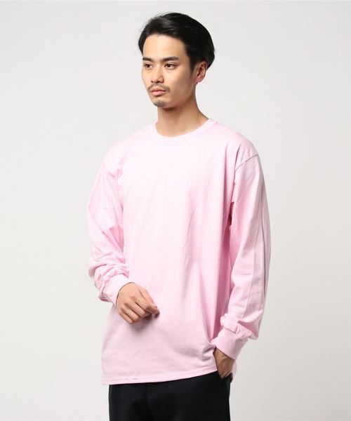 GILDAN（ギルダン）の「＃GILDAN/ギルダン　6ｏｚウルトラコットン長袖Ｔシャツ（Tシャツ/カットソー・メンズ・ホワイト/ブラック/ネイビー/ライトブルー/パープル/ライトグレー/グリーン/カーキ/ライトグリーン/ピンク/レッド/オレンジ/ロイヤルブルー/チャコールグレー・MEDIUM/LARGE）」の21枚目の写真