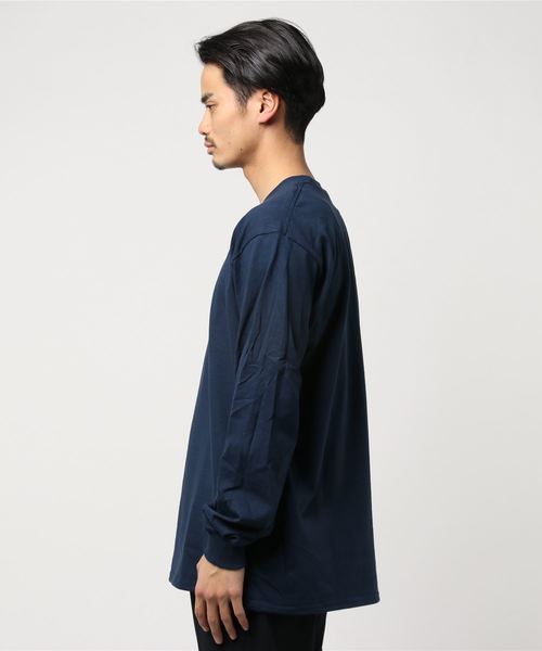 GILDAN（ギルダン）の「＃GILDAN/ギルダン　6ｏｚウルトラコットン長袖Ｔシャツ（Tシャツ/カットソー・メンズ・ホワイト/ブラック/ネイビー/ライトブルー/パープル/ライトグレー/グリーン/カーキ/ライトグリーン/ピンク/レッド/オレンジ/ロイヤルブルー/チャコールグレー・MEDIUM/LARGE）」の15枚目の写真