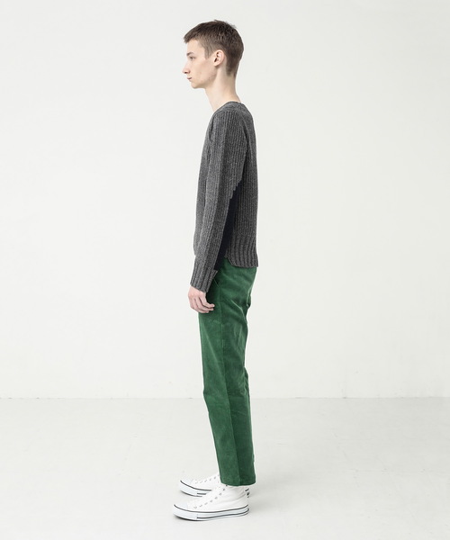 koe×THOM BROWNE（コエトムブラウン）の「MENS CREWNECK SWEATER（ニット/セーター・メンズ・グレー/レッド・SMALL/MEDIUM/LARGE）」の7枚目の写真