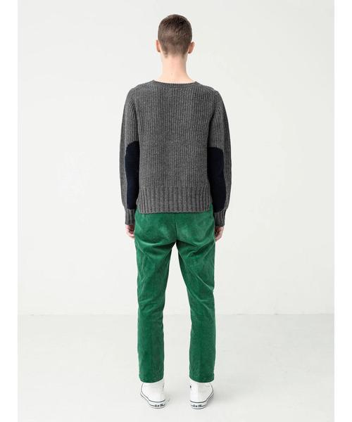 koe×THOM BROWNE（コエトムブラウン）の「MENS CREWNECK SWEATER（ニット/セーター・メンズ・グレー/レッド・SMALL/MEDIUM/LARGE）」の18枚目の写真