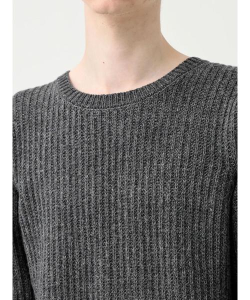koe×THOM BROWNE（コエトムブラウン）の「MENS CREWNECK SWEATER（ニット/セーター・メンズ・グレー/レッド・SMALL/MEDIUM/LARGE）」の19枚目の写真