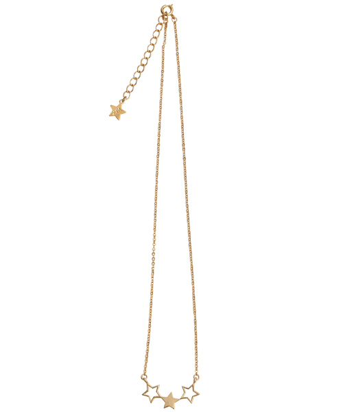 X-girl（エックスガール）の「STARS NECKLACE（ネックレス・レディース・シルバー/ゴールド・ONE SIZE）」の5枚目の写真
