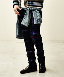 BEAUTY&YOUTH UNITED ARROWS | BY TRADITIONAL クラシック タータンチェック ペグトップ ノープリーツパンツ （fyowm）◆§(スラックス)