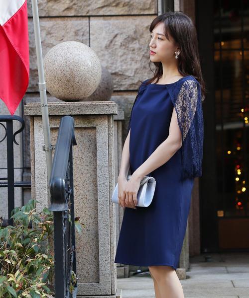 Doula Doula（ドゥーラドゥーラ）の「レースワンピースドレス（ドレス・レディース・ブラック/グレー/ベージュ/ネイビー・M/L）」の7枚目の写真