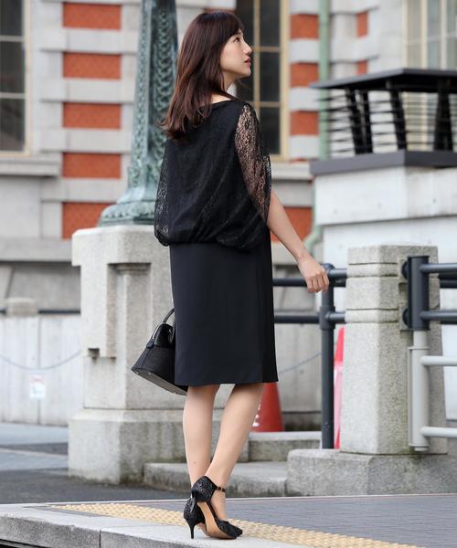 Doula Doula（ドゥーラドゥーラ）の「レースワンピースドレス（ドレス・レディース・ブラック/グレー/ベージュ/ネイビー・M/L）」の20枚目の写真