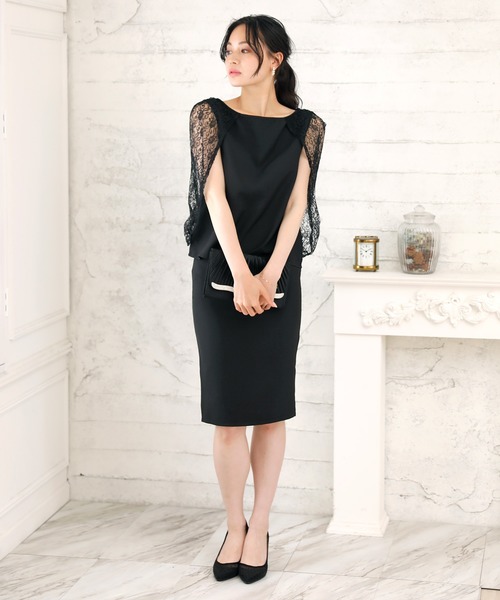 Doula Doula（ドゥーラドゥーラ）の「レースワンピースドレス（ドレス・レディース・ブラック/グレー/ベージュ/ネイビー・M/L）」の21枚目の写真