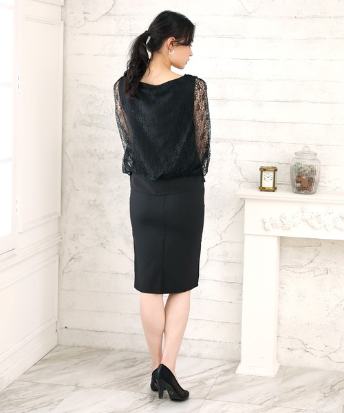 Doula Doula（ドゥーラドゥーラ）の「レースワンピースドレス（ドレス・レディース・ブラック/グレー/ベージュ/ネイビー・M/L）」の22枚目の写真