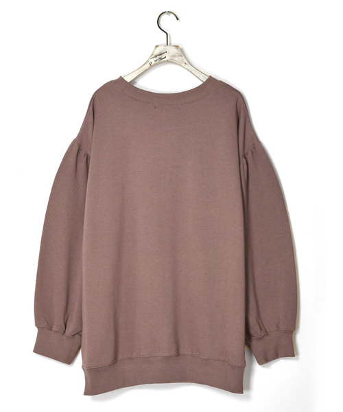 w closet（ダブルクローゼット）の「ロゴプリント入りボリューム袖スウェット（スウェット・レディース・サックスブルー/スモークグレー/グレー系その他・FREE）」の22枚目の写真