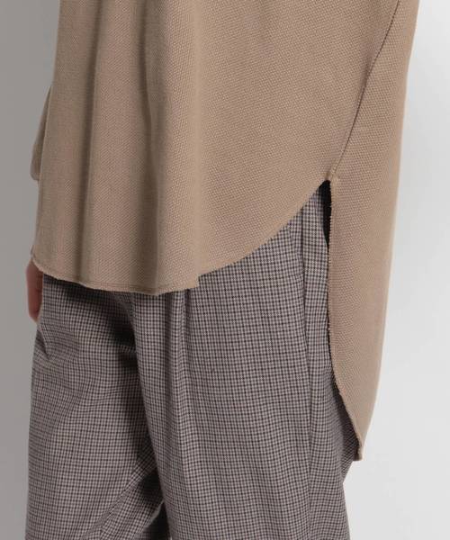 niko and...（ニコアンド）の「バックヘンリー鹿の子プルオーバー（Tシャツ/カットソー・レディース・ブラック/オフホワイト/ベージュ/ブラック系その他・MEDIUM/LARGE）」の13枚目の写真