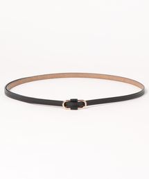 DISCOAT | スクエアピンレス細レザーベルト(ベルト)