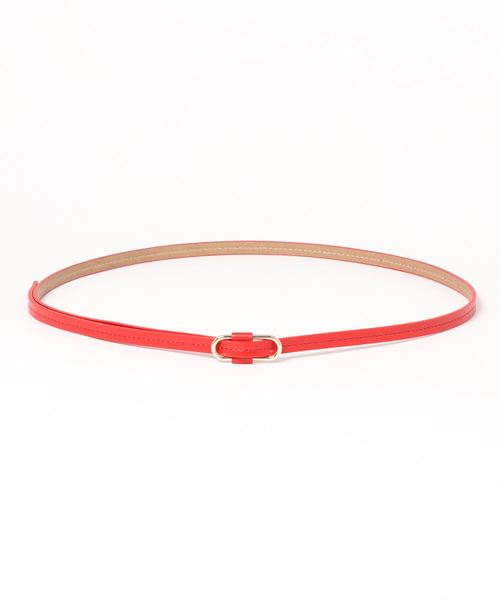 DISCOAT（ディスコート）の「スクエアピンレス細レザーベルト（ベルト・レディース・ブラック/ブラウン/ベージュ/レッド/ホワイト・FREE）」の7枚目の写真