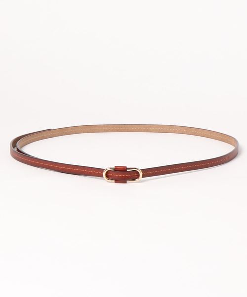 DISCOAT（ディスコート）の「スクエアピンレス細レザーベルト（ベルト・レディース・ブラック/ブラウン/ベージュ/レッド/ホワイト・FREE）」の9枚目の写真