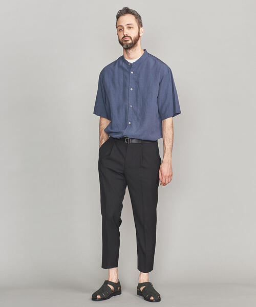 本日だけの特価❗️新品❗️WRIGHT&DOYLE ライトアンドドイル　シャツドレス ドビーストライプコットンドレスシャツ／ホリゾンタルカラー