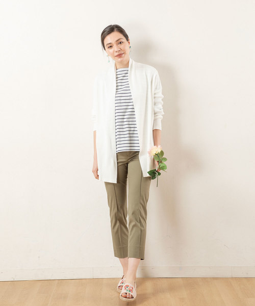 Petit Honfleur（プチオンフルール）の「◇カタログ掲載◇ピンタックパンツ（その他パンツ・レディース・ネイビー/グリーン/アイボリー・70/67/64/61）」の12枚目の写真