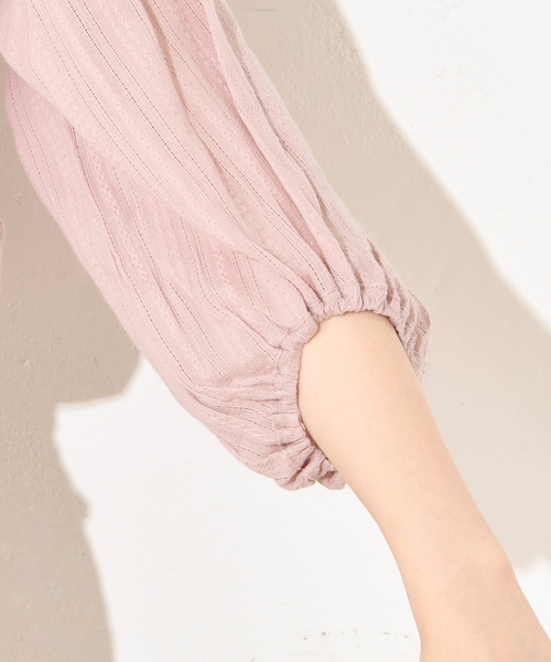 natural couture（ナチュラルクチュール）の「ドットドビーボリューム袖ブラウス（シャツ/ブラウス・レディース・ベージュ/オフホワイト/ミント/ピンクベージュ・FREE）」の21枚目の写真