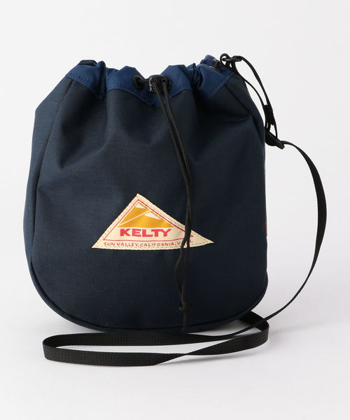 KELTY（ケルティ）の「【KELTY/ケルティ】キンチャク・ショルダーバッグM #2592275（ショルダーバッグ・レディース・ブラック/ネイビー/オレンジ・FREE）」の2枚目の写真