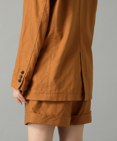 LOWRYS FARM（ローリーズファーム）の「アサコンＳＥＴＵＰ／ジャケット　838537（テーラードジャケット・レディース・ブラウン/アイボリー/グリーン・FREE）」の10枚目の写真