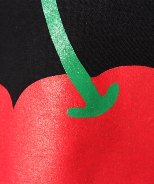 WEGO(ウィゴー)の「WEGO/フルーツ柄クロップドTシャツ(Tシャツ/カットソー・レディース・オフホワイト/ブラック/その他1/その他2・FREE)」の9枚目の写真