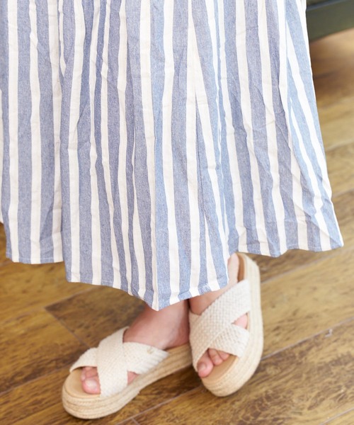 La・comfy(ラコンフィー)の「La・comfy / タックスカート(スカート・レディース・ネイビー/ブルー・FREE)」の8枚目の写真