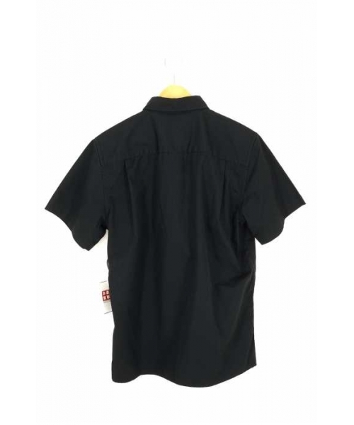 STUSSY ワッペン ワークシャツ STUSSY(ステューシー) / 半袖シャツ/M/コットン/BLU/ストライプ