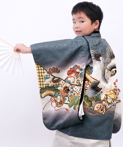 5歳 七五三 絵羽 羽織袴 12点セット（着物）｜KYOETSU（キョウエツ）の