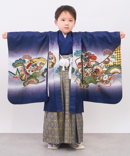 5歳 七五三 絵羽 羽織袴 12点セット（着物）｜KYOETSU（キョウエツ）の