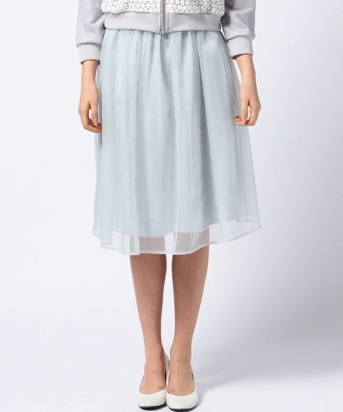 Another Edition(アナザーエディション)の「AE hello LAYER SK ◆(スカート・レディース・オリーブ/ライトブルー・フリー)」の5枚目の写真