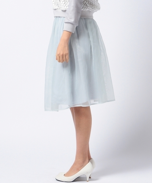 Another Edition(アナザーエディション)の「AE hello LAYER SK ◆(スカート・レディース・オリーブ/ライトブルー・フリー)」の6枚目の写真