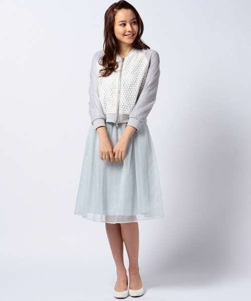 Another Edition(アナザーエディション)の「AE hello LAYER SK ◆(スカート・レディース・オリーブ/ライトブルー・フリー)」の11枚目の写真