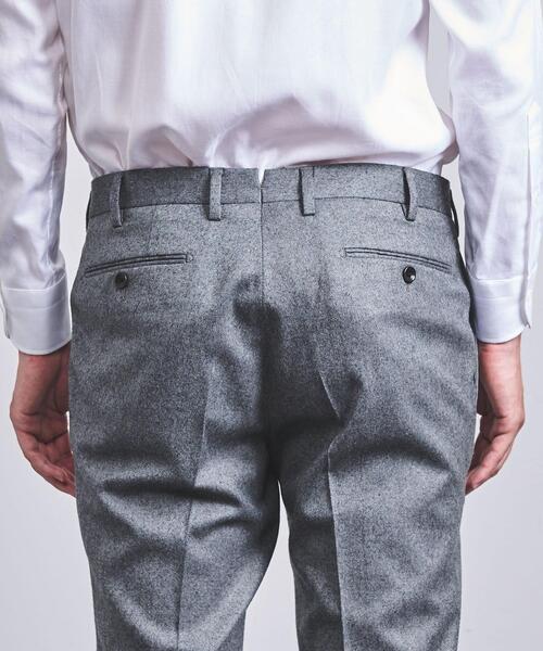 UNITED ARROWS（ユナイテッドアローズ）の「＜UNITED ARROWS＞ ライトサキソニー ノープリーツ テーパード†◆（スラックス・メンズ・ネイビー/ブラック/グレー・46/52/42/44/50/48/54）」の16枚目の写真