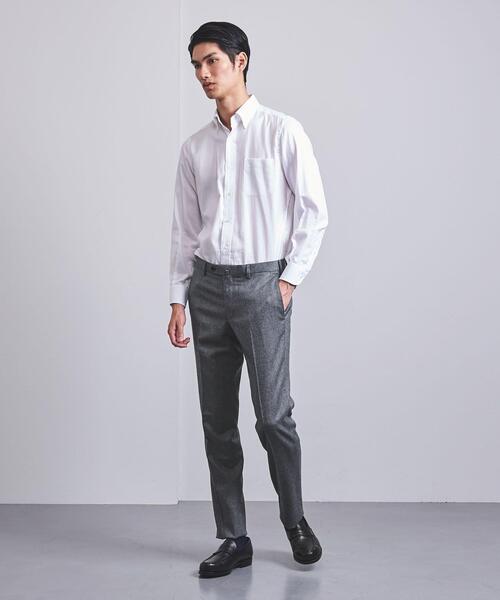 UNITED ARROWS（ユナイテッドアローズ）の「＜UNITED ARROWS＞ ライトサキソニー ノープリーツ テーパード†◆（スラックス・メンズ・ネイビー/ブラック/グレー・46/52/42/44/50/48/54）」の9枚目の写真