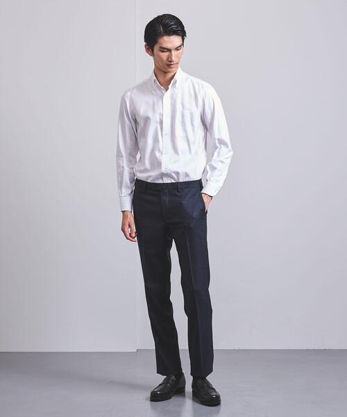 UNITED ARROWS（ユナイテッドアローズ）の「＜UNITED ARROWS＞ ライトサキソニー ノープリーツ テーパード†◆（スラックス・メンズ・ネイビー/ブラック/グレー・46/52/42/44/50/48/54）」の10枚目の写真