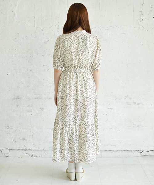 PairPair（ペアペア）の「花柄ティアードワンピース（ワンピース・レディース・アイボリー/ブラック・FREE）」の11枚目の写真