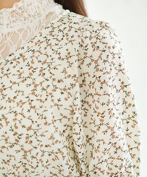 PairPair（ペアペア）の「花柄ティアードワンピース（ワンピース・レディース・アイボリー/ブラック・FREE）」の14枚目の写真