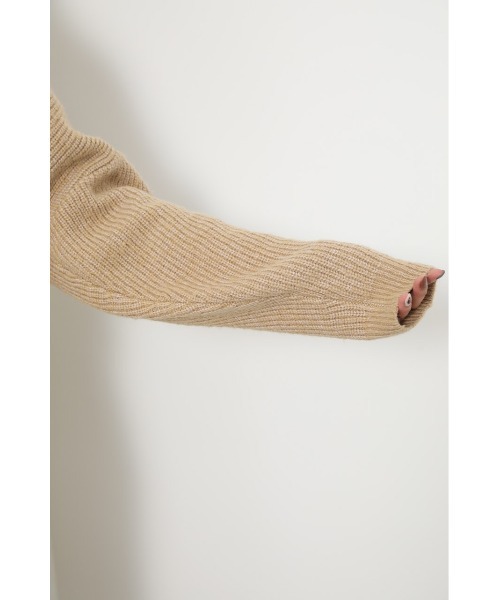 ミックスケーブルニットワンピース ワンピース Rienda リエンダ のファッション ワンピース セール