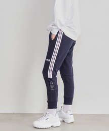 FILA フィラ 筆記体 ブランド ロゴ ライン ジョガーパンツ トラックパンツ スウェットパンツ ジャージパンツ