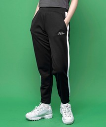 FILA フィラ 筆記体 ブランド ロゴ ライン ジョガーパンツ トラックパンツ スウェットパンツ ジャージパンツ