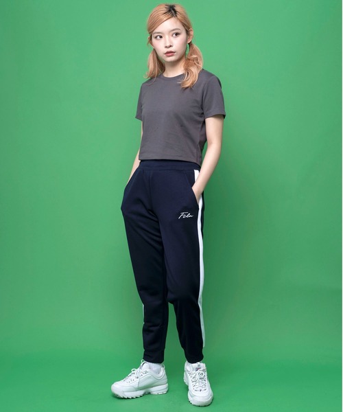 FILA(フィラ)の「FILA フィラ 筆記体 ブランド ロゴ ライン ジョガーパンツ トラックパンツ スウェットパンツ ジャージパンツ(スウェットパンツ・レディース・ネイビー/杢グレー/ブラック/グレー系その他/ブラック系その他/ブルー系その他/グレー系その他2/ブラック系その他2/ブルー系その他2・M/L/3L/LL)」の22枚目の写真