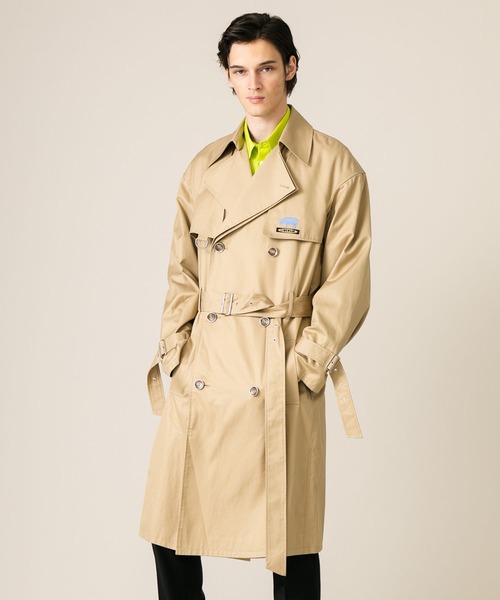 赤字セール】【LIBERUM】アシンメトリーレイヤードトレンチコート