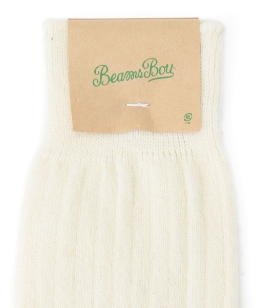 BEAMS BOY(ビームスボーイ)の「BEAMS BOY / ソリッド リブ ハイソックス(ソックス/靴下・レディース・ナチュラル/グレー/ネイビー・ONE SIZE)」の10枚目の写真