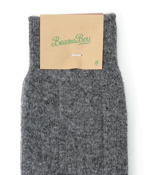 BEAMS BOY(ビームスボーイ)の「BEAMS BOY / ソリッド リブ ハイソックス(ソックス/靴下・レディース・ナチュラル/グレー/ネイビー・ONE SIZE)」の14枚目の写真
