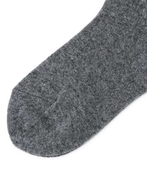 BEAMS BOY(ビームスボーイ)の「BEAMS BOY / ソリッド リブ ハイソックス(ソックス/靴下・レディース・ナチュラル/グレー/ネイビー・ONE SIZE)」の15枚目の写真