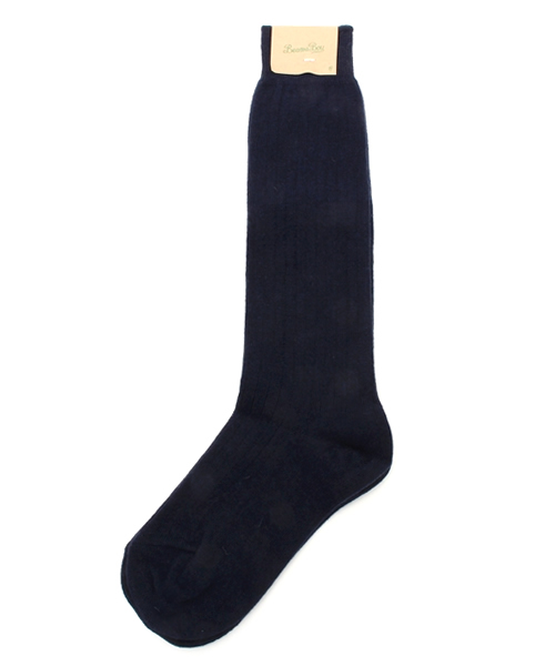 BEAMS BOY(ビームスボーイ)の「BEAMS BOY / ソリッド リブ ハイソックス(ソックス/靴下・レディース・ナチュラル/グレー/ネイビー・ONE SIZE)」の1枚目の写真