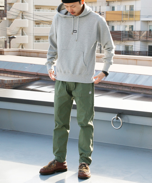 And A（アンドエー）の「Lee リー / HOODIE ボックスロゴ刺繍