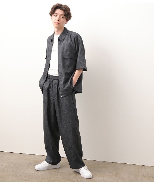 JUNRED(ジュンレッド)の「【セットアップ対応】オリジナルペイズリープリントブルゾン(ブルゾン・メンズ・ブラック/ネイビー・M/L)」の16枚目の写真