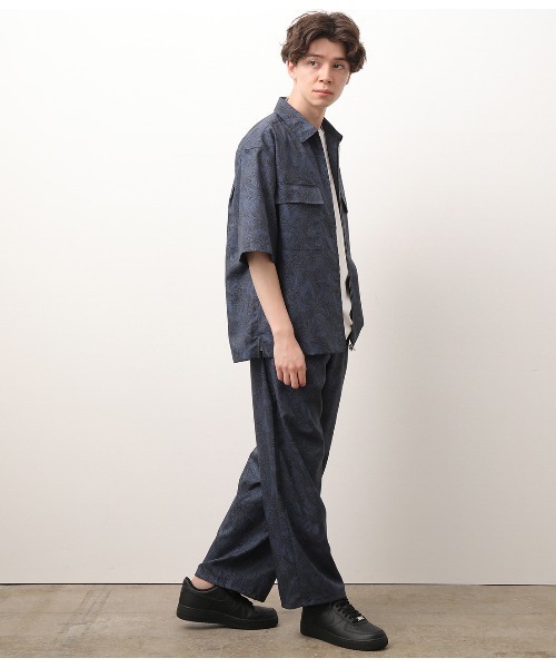 JUNRED(ジュンレッド)の「【セットアップ対応】オリジナルペイズリープリントブルゾン(ブルゾン・メンズ・ブラック/ネイビー・M/L)」の10枚目の写真