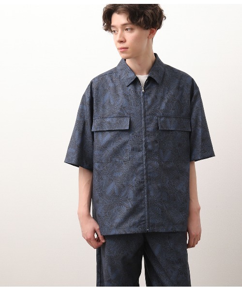 JUNRED(ジュンレッド)の「【セットアップ対応】オリジナルペイズリープリントブルゾン(ブルゾン・メンズ・ブラック/ネイビー・M/L)」の7枚目の写真