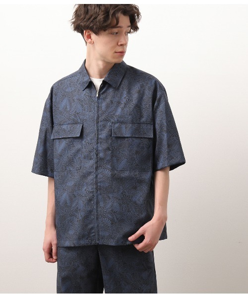 JUNRED(ジュンレッド)の「【セットアップ対応】オリジナルペイズリープリントブルゾン(ブルゾン・メンズ・ブラック/ネイビー・M/L)」の15枚目の写真