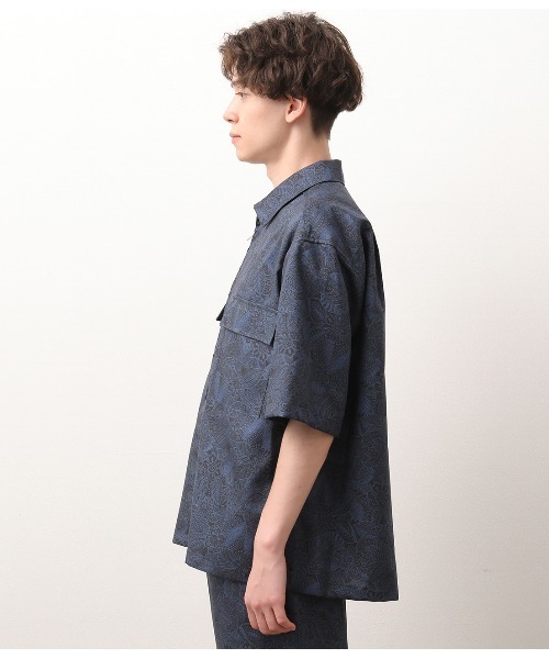 JUNRED(ジュンレッド)の「【セットアップ対応】オリジナルペイズリープリントブルゾン(ブルゾン・メンズ・ブラック/ネイビー・M/L)」の9枚目の写真